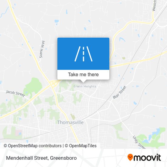 Mendenhall Street map