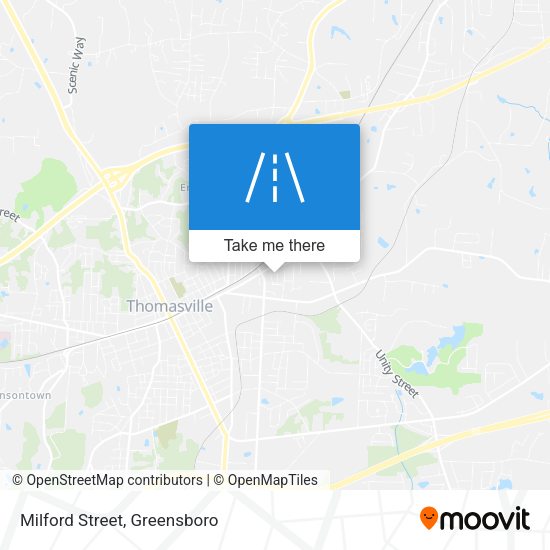 Milford Street map