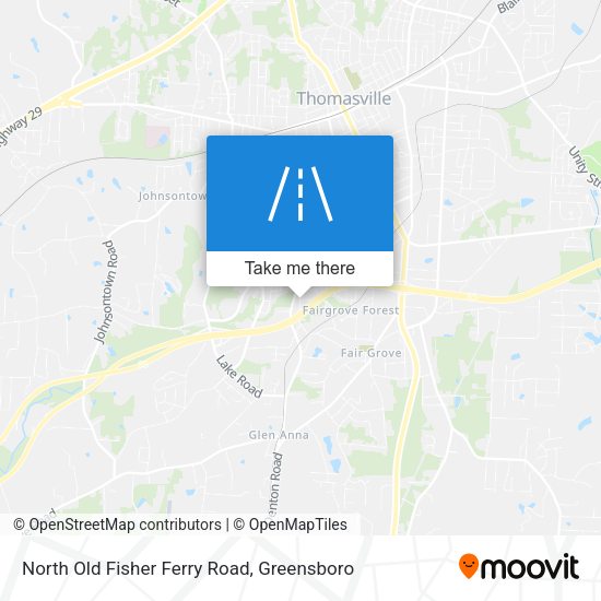 North Old Fisher Ferry Road map