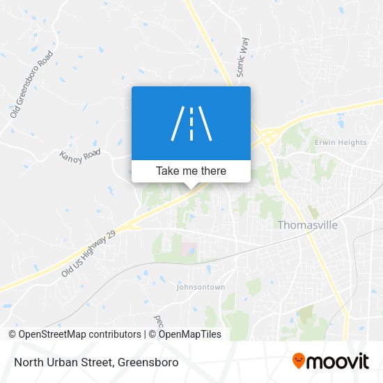 North Urban Street map