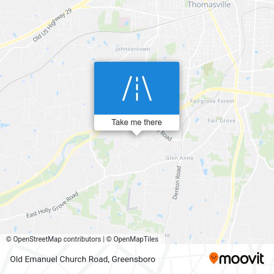 Mapa de Old Emanuel Church Road