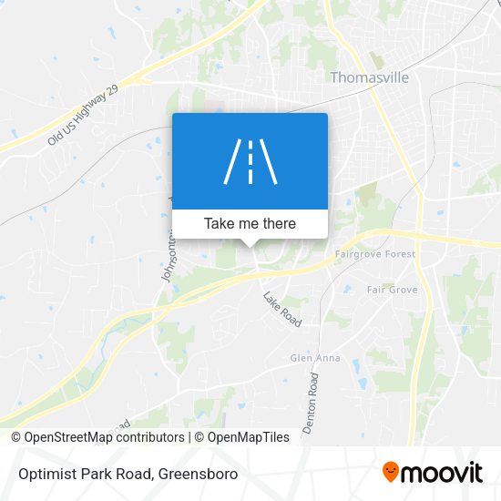 Optimist Park Road map