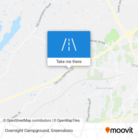 Overnight Campground map