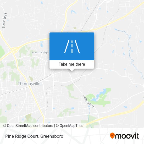 Mapa de Pine Ridge Court