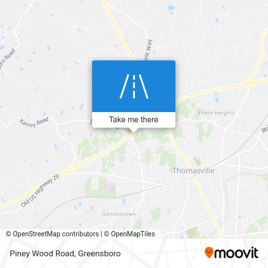 Mapa de Piney Wood Road