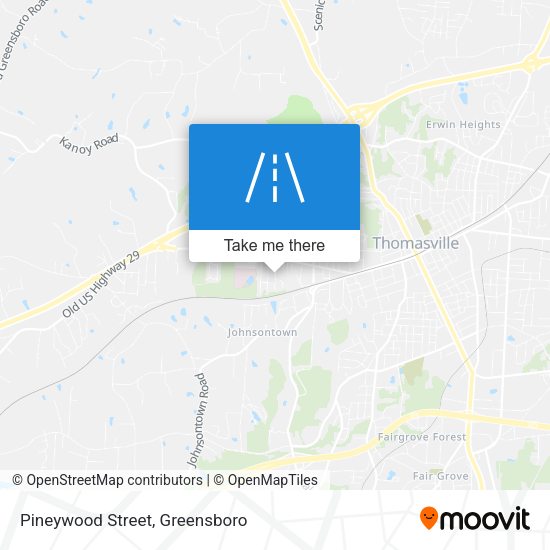Pineywood Street map