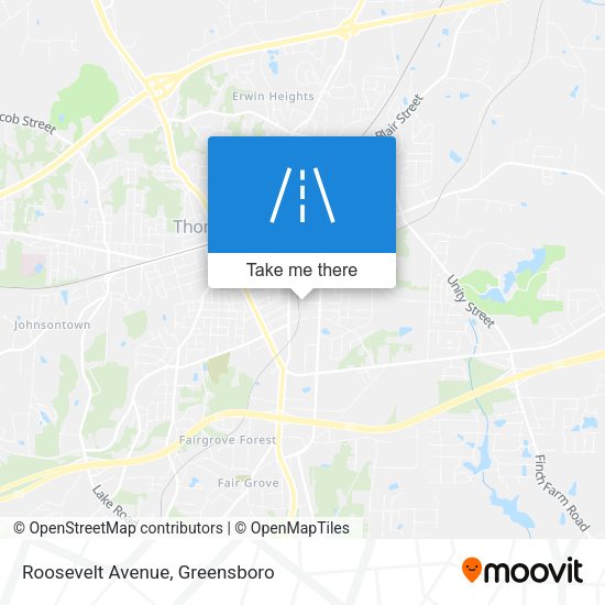 Mapa de Roosevelt Avenue