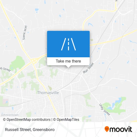 Mapa de Russell Street