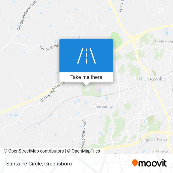 Santa Fe Circle map