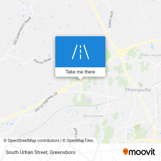 South Urban Street map