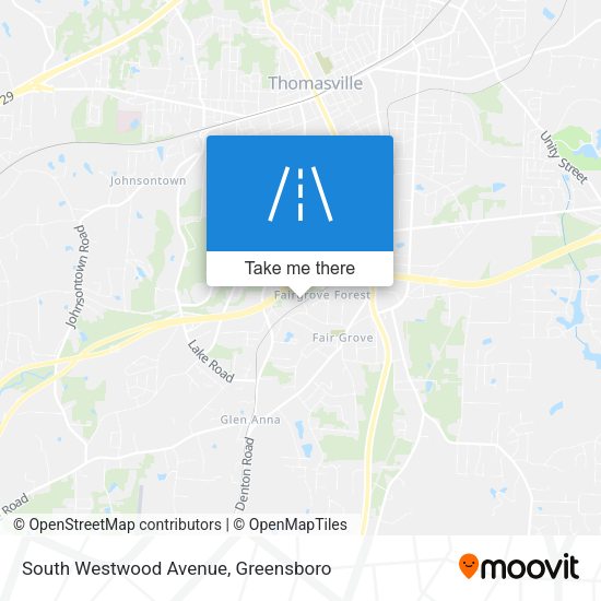 South Westwood Avenue map