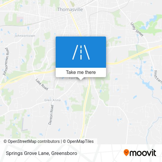 Springs Grove Lane map