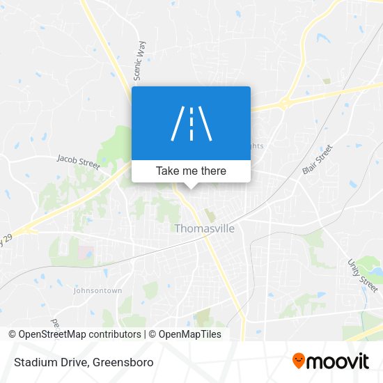 Stadium Drive map