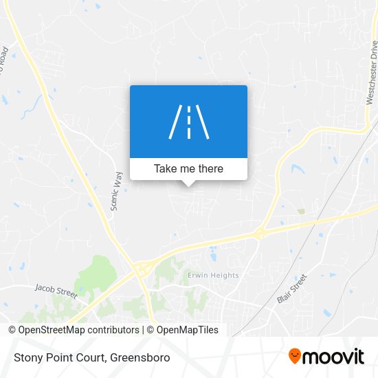 Stony Point Court map