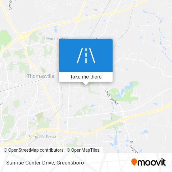 Sunrise Center Drive map