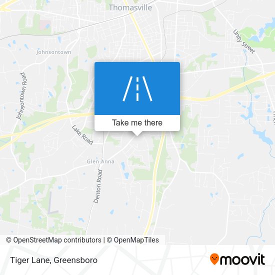 Tiger Lane map