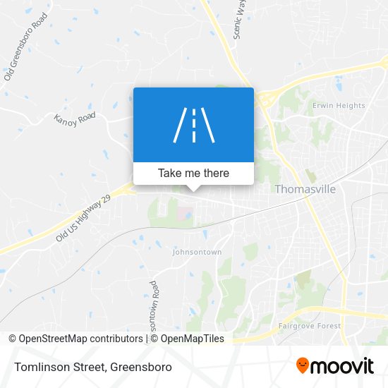 Mapa de Tomlinson Street