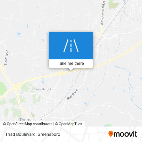 Triad Boulevard map