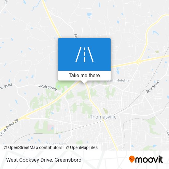 West Cooksey Drive map
