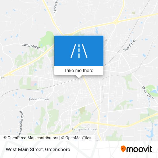 Mapa de West Main Street
