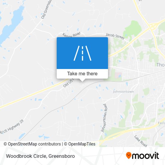 Woodbrook Circle map