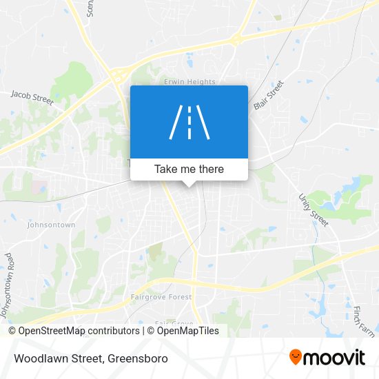 Woodlawn Street map