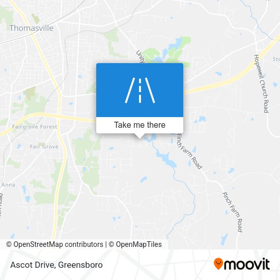 Ascot Drive map