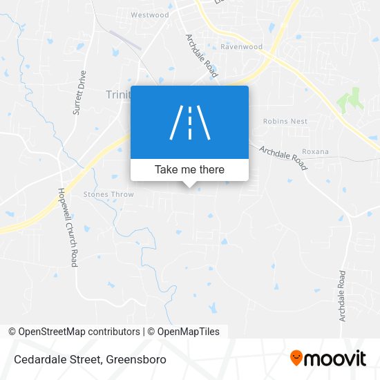Mapa de Cedardale Street