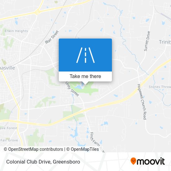 Colonial Club Drive map