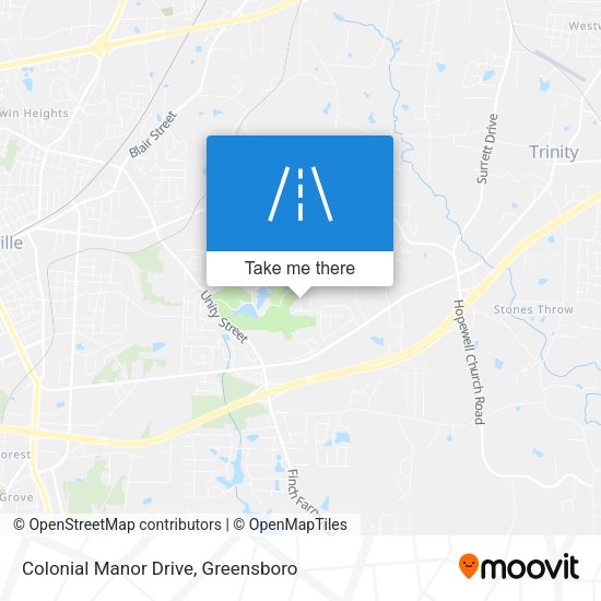Colonial Manor Drive map