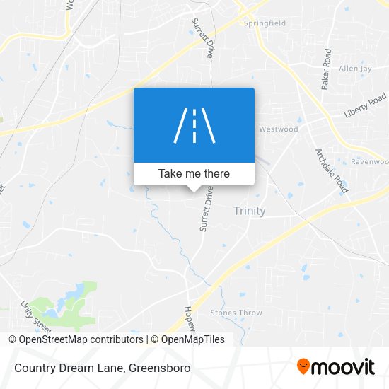 Mapa de Country Dream Lane