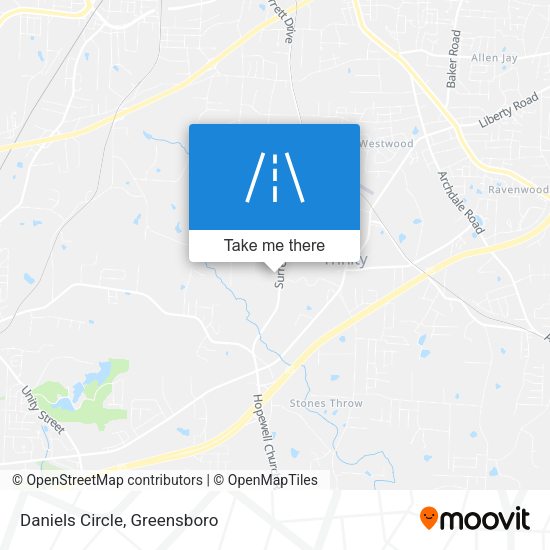 Mapa de Daniels Circle