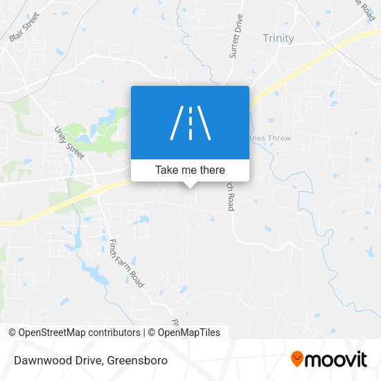 Mapa de Dawnwood Drive