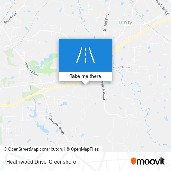 Heathwood Drive map