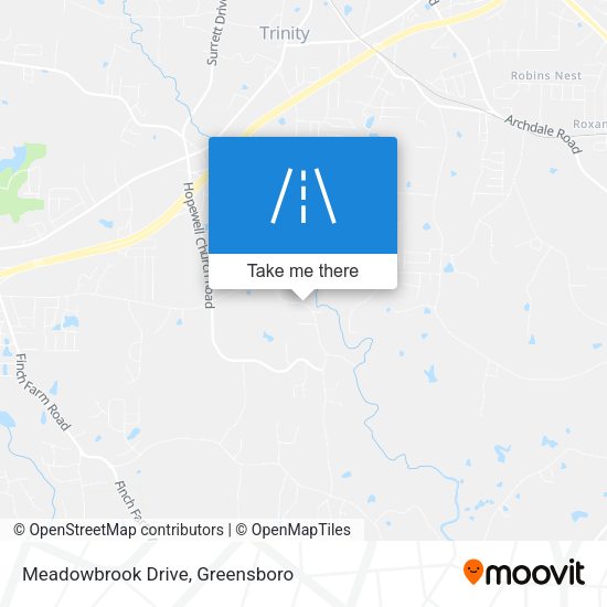 Mapa de Meadowbrook Drive
