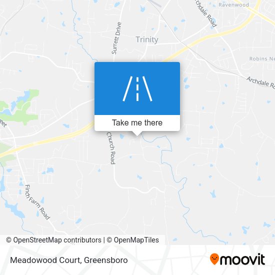 Meadowood Court map