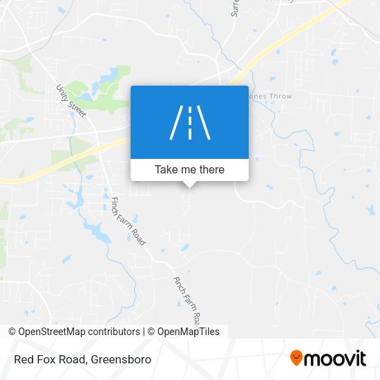Mapa de Red Fox Road