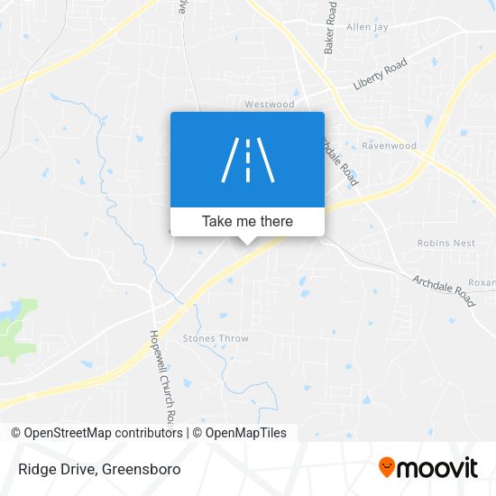 Mapa de Ridge Drive