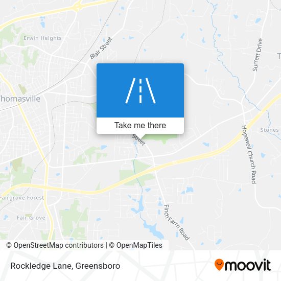 Rockledge Lane map