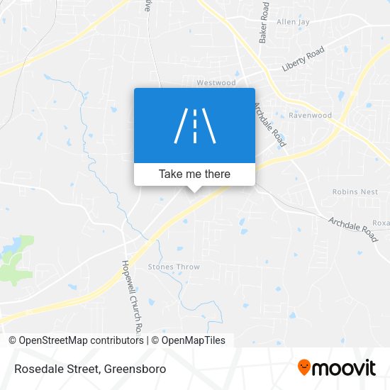 Rosedale Street map