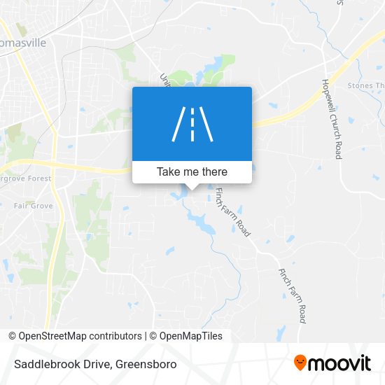 Saddlebrook Drive map
