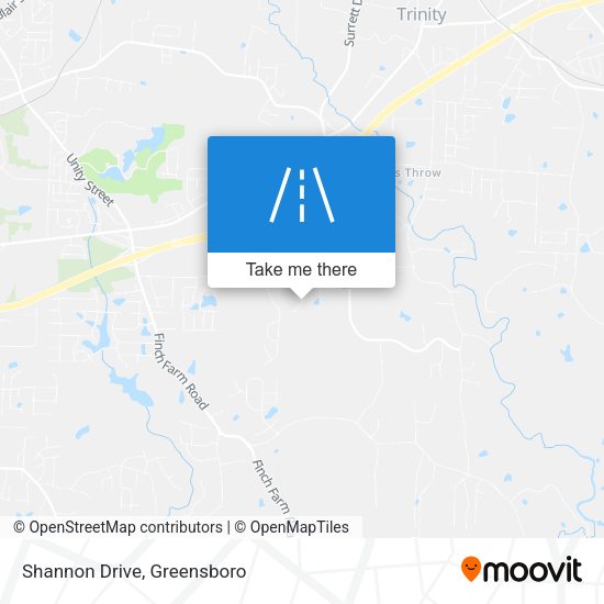 Mapa de Shannon Drive