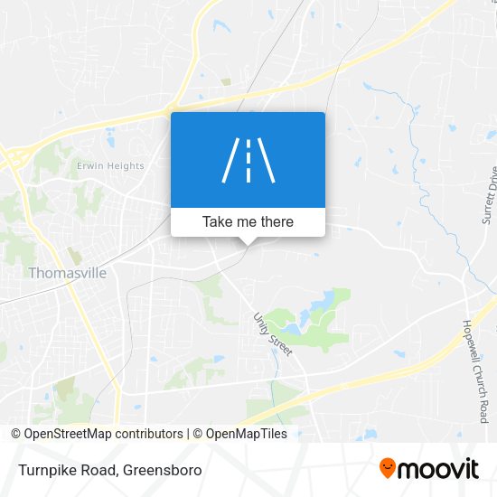 Mapa de Turnpike Road
