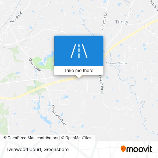 Twinwood Court map