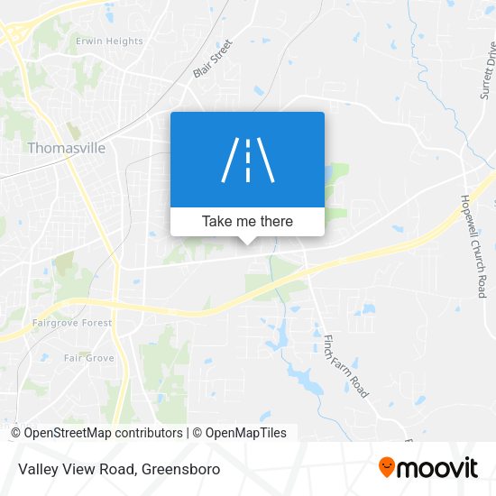 Mapa de Valley View Road