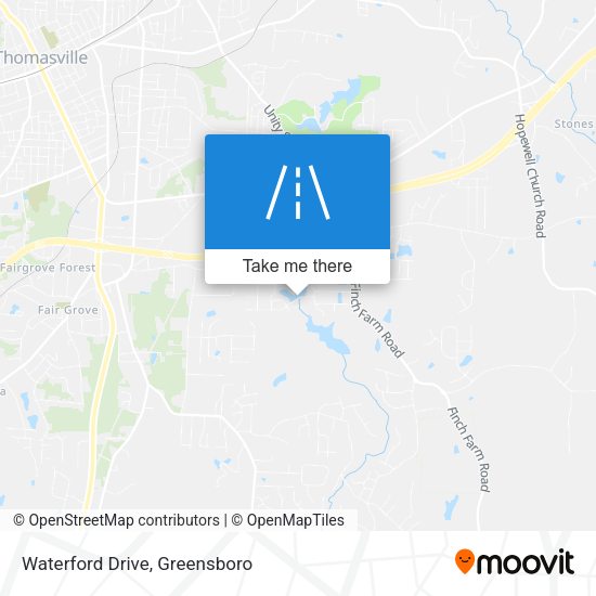 Waterford Drive map