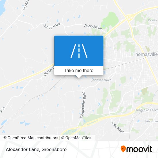 Mapa de Alexander Lane