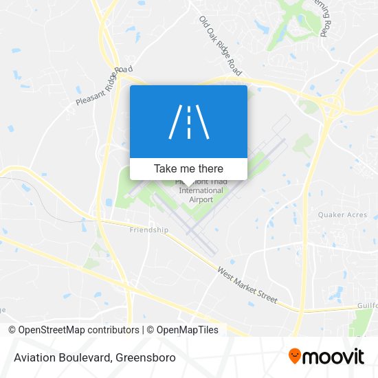Aviation Boulevard map