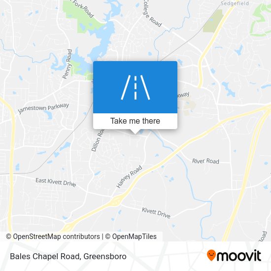 Bales Chapel Road map