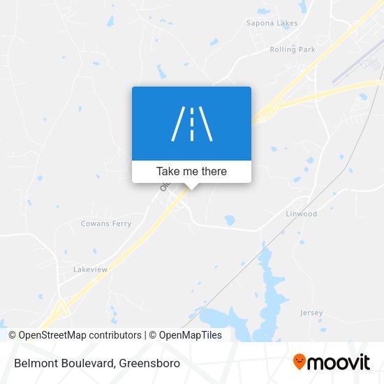 Belmont Boulevard map